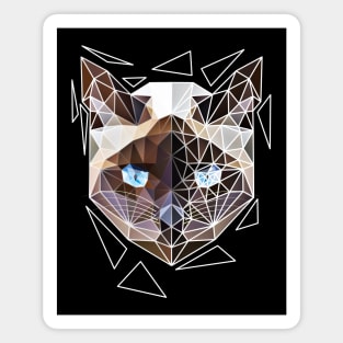 Siamese cat geometry Magnet